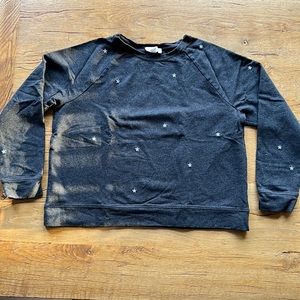 Gray sweatshirt with silver stars by The White Company - Size L